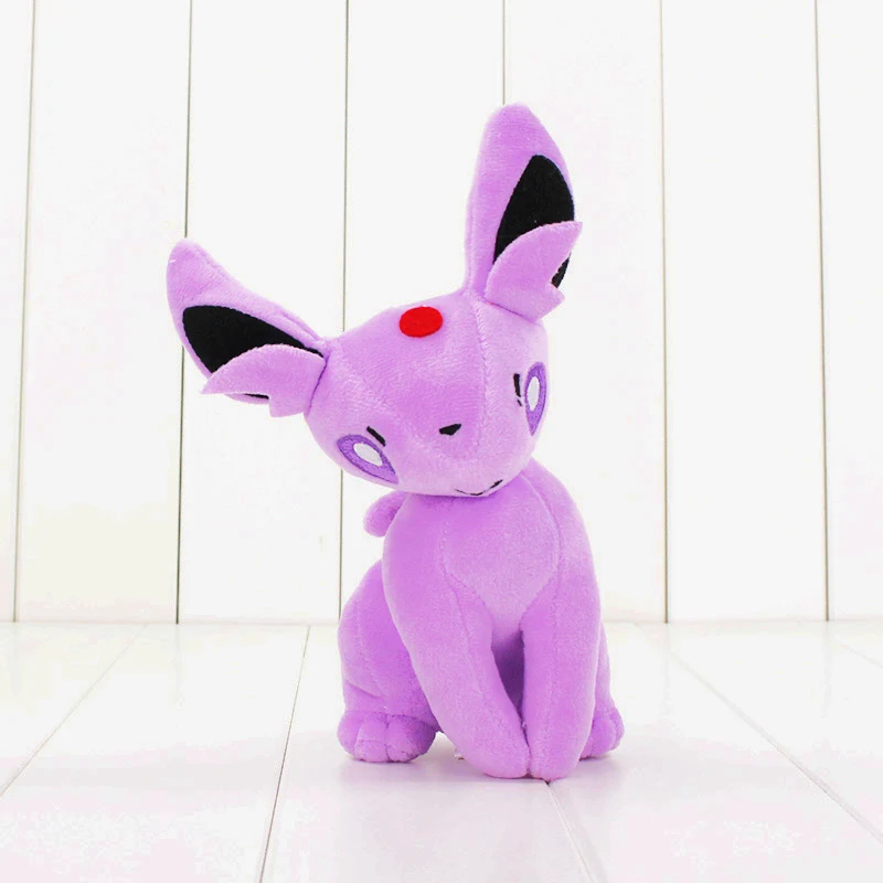 Eevee плюшевые игрушки Sylveon Glaceon Leafeon Umbreon Espeon Jolteon Vaporeon Flareon Мягкая кукла подарок для детей - Цвет: Espeon