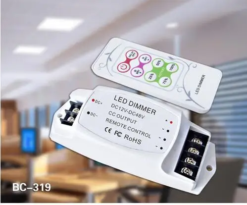 

BC-319-700 700mA RF Remote LED Dimmer DC12V-DC48V PWM constant current led dimmer 12v for led panel light