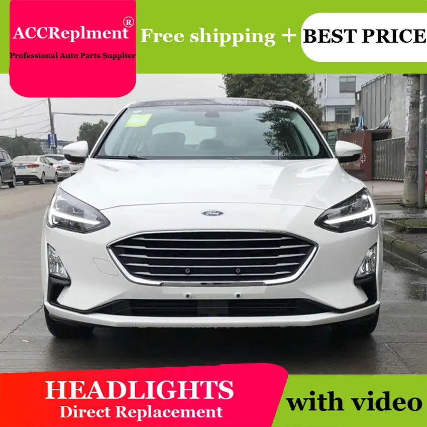Авто. PRO головной светильник s для Ford Focus 2019 Тюнинг автомобилей би ксенон объектив