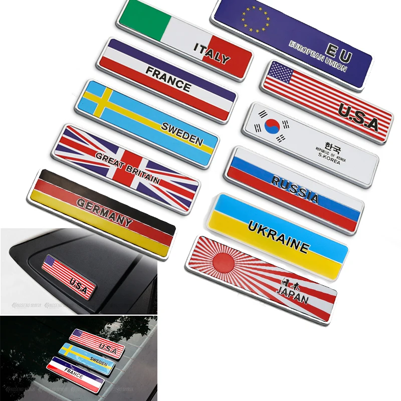 3D хромированный Автомобильный флаг эмблема наклейка на окно кузова для Hyundai I30 IX35