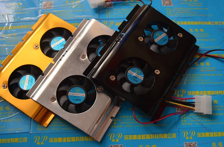 Фото Hard disk fan Hard disk radiator support  Hard disk radiator double 5cm fan Network hard disk radiator design №3