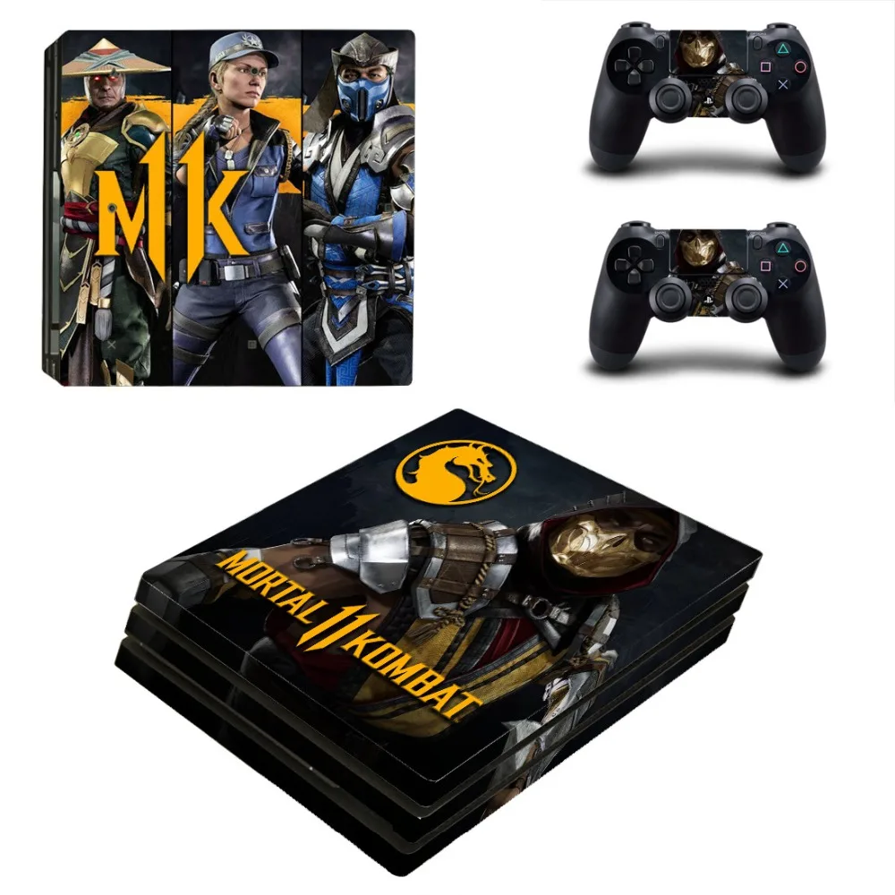 Наклейка на кожу Mortal Kombat PS4 Pro Виниловая наклейка для консоли Sony Playstation 4 и 2