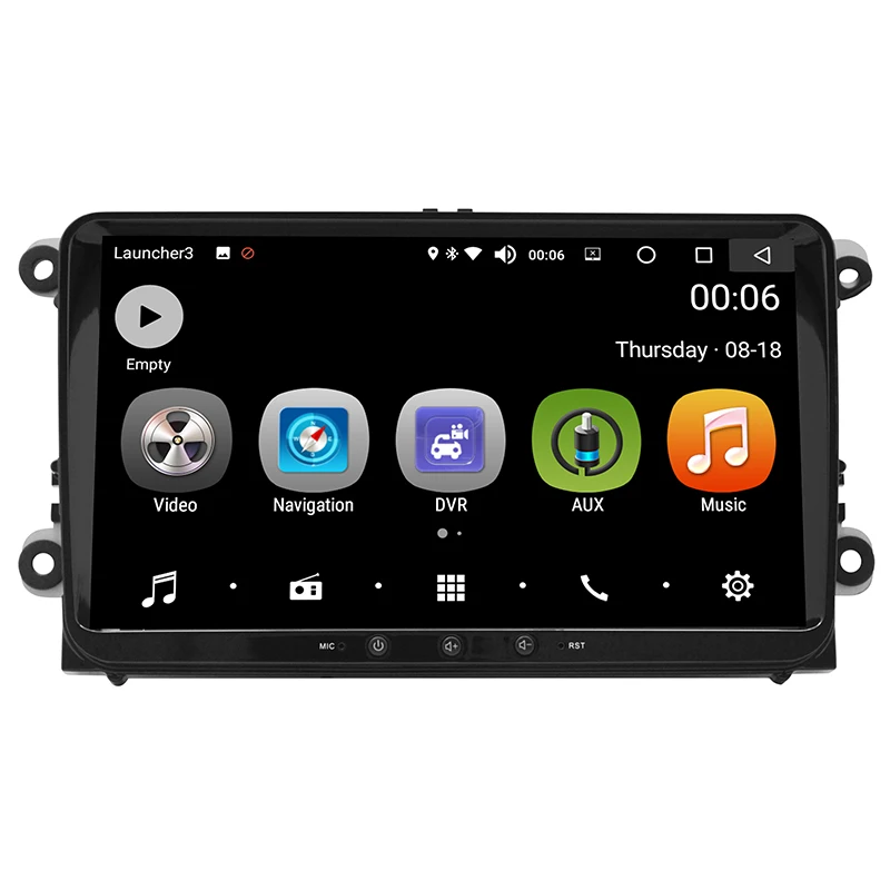 Автомобильное радио GPS навигация 9 дюймов 4 ГБ/32 ГБ Android 8 0 Bluetooth автоприемник Аудио