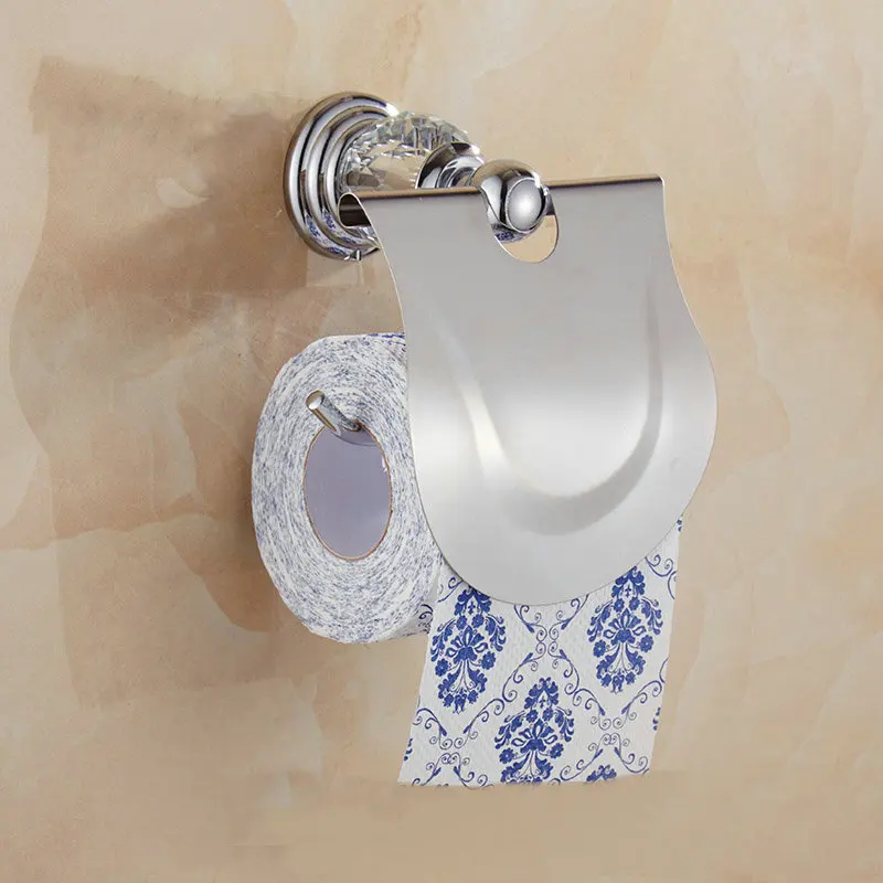 Хромированная полировка серии 612C латунный и хрустальный настенный держатель для