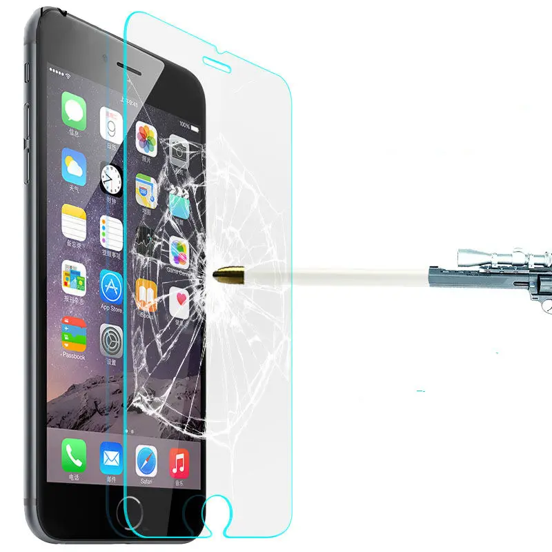 Защитная пленка из закаленного стекла 9H для iPhone 6 6S 2 шт.|Защитные стёкла и плёнки