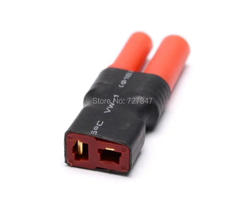 1 PCS HXT 4MM 4.0MM 4.0 to T Plug Male / Female Adapter Lipo Battery Bullet Deans Wireless Connector |