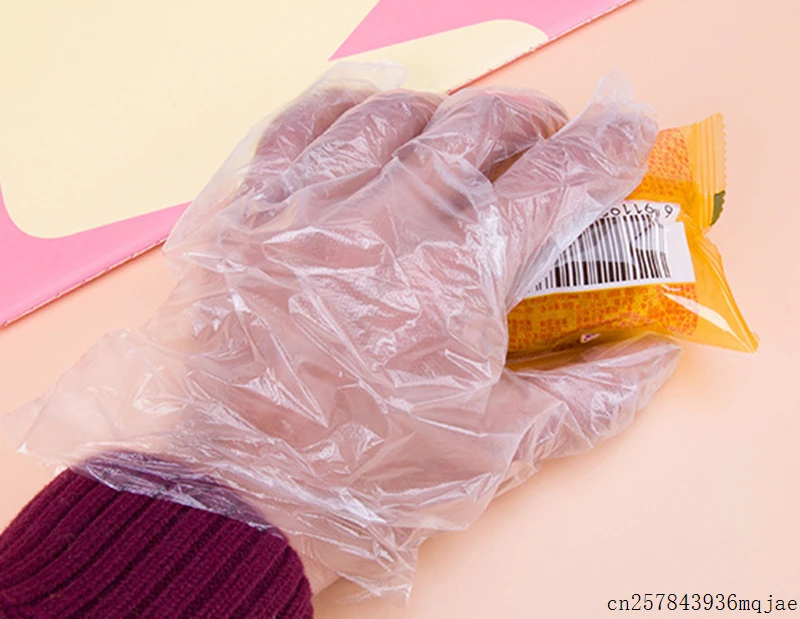 Одноразовые перчатки одноразовые пластиковые аксессуары для барбекю прозрачные