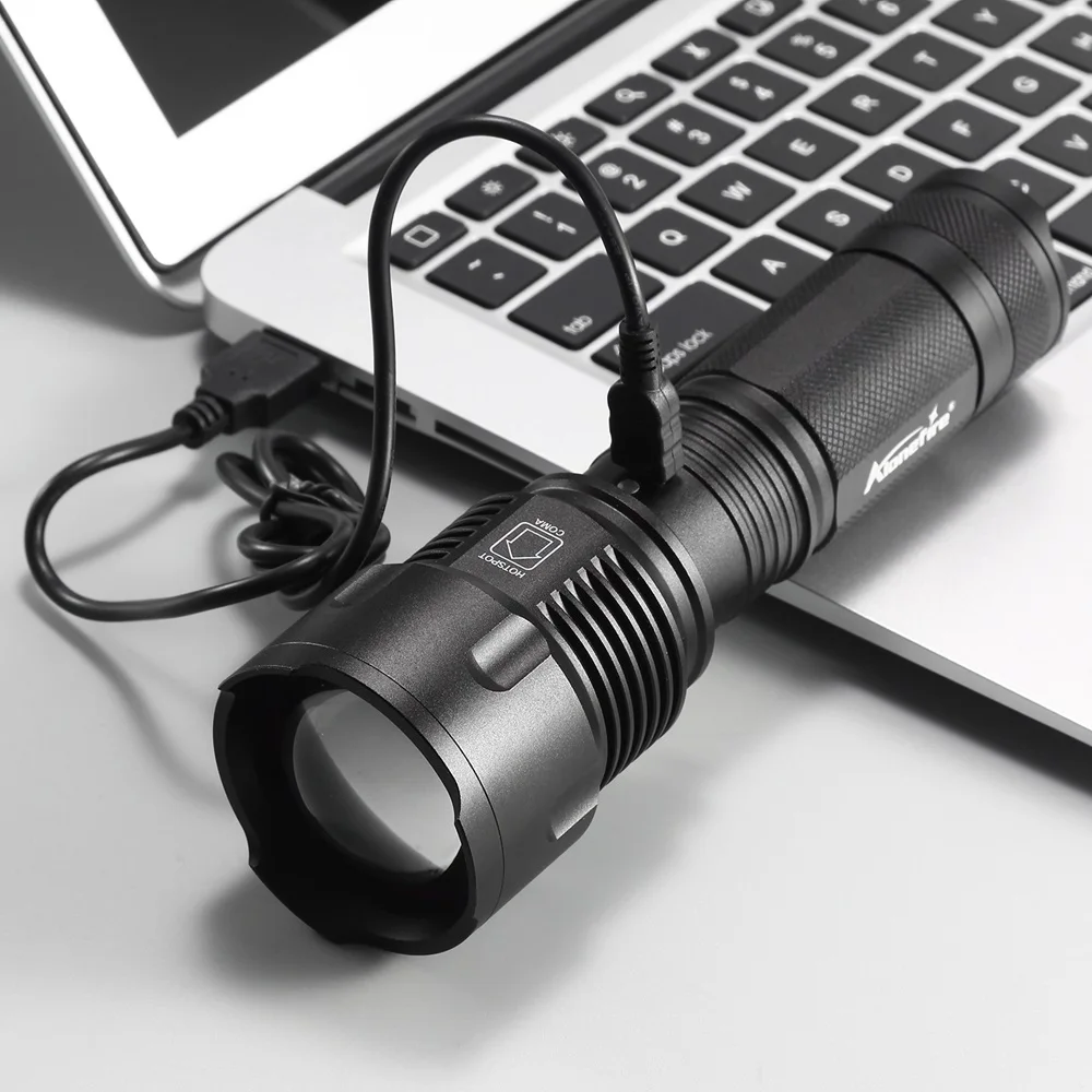 AloneFire X981 самый мощный масштабируемый светодиодный фонарик фонарь USB