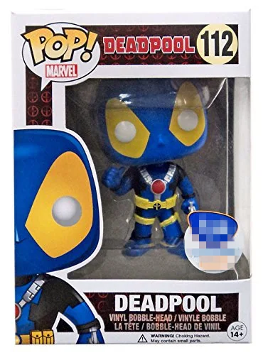 Эксклюзивный Funko pop Официальный Marvel: Дэдпул Синий X-men#112 Виниловая фигурка Коллекционная модель игрушки с оригинальной коробкой