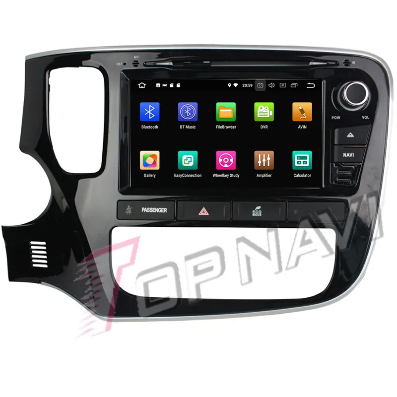 Автомобильный медиацентр Topnavi 8 дюймов Android 9 0 DVD радио для Mitsubishi Outlander 2015 GPS