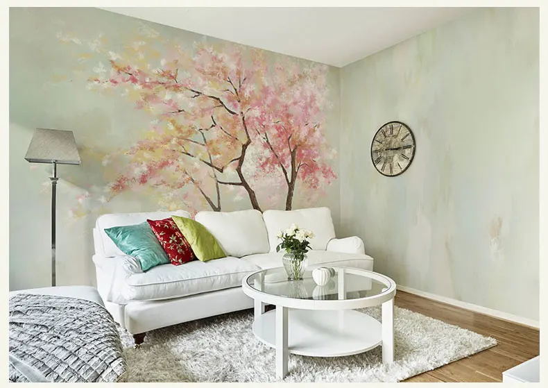 Ручная роспись 3d настенные фрески обои для стен подсолнечника фон фото фотообои