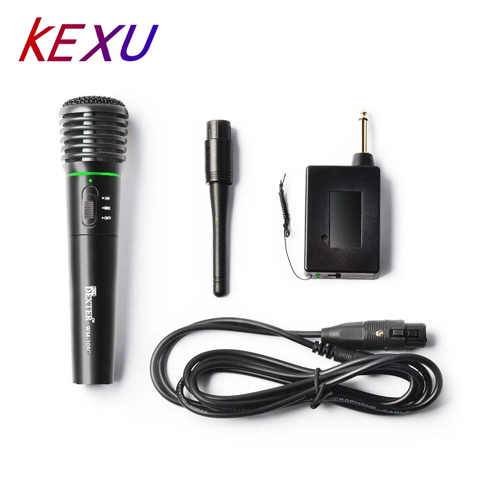 KEXU Новый беспроводной микрофон караоке пение DJ профессиональный ручной