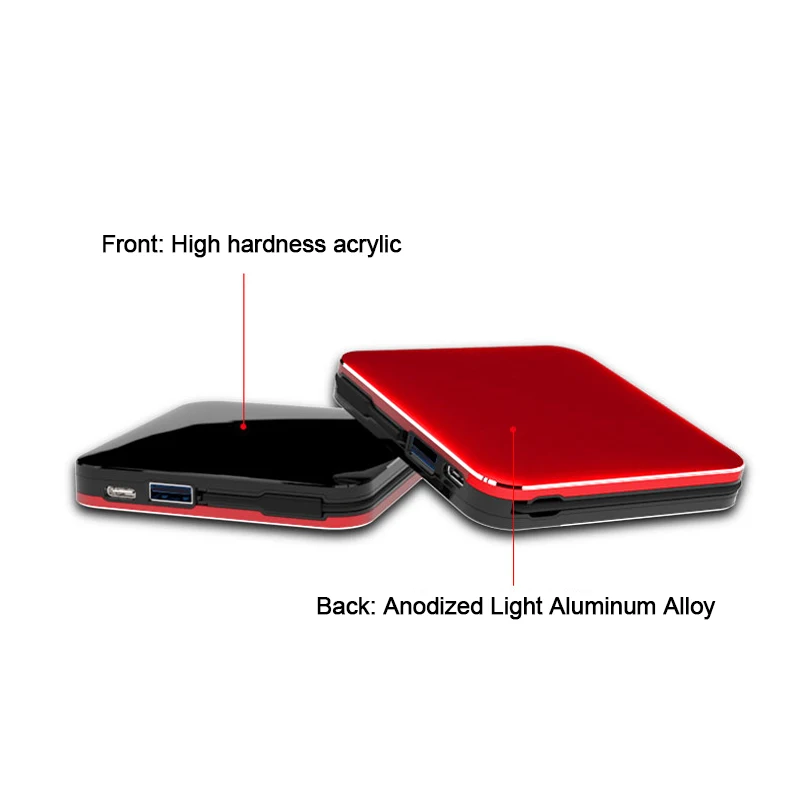 Внешний мини аккумулятор на 8000 мАч с зеркальным экраном быстрая зарядка А