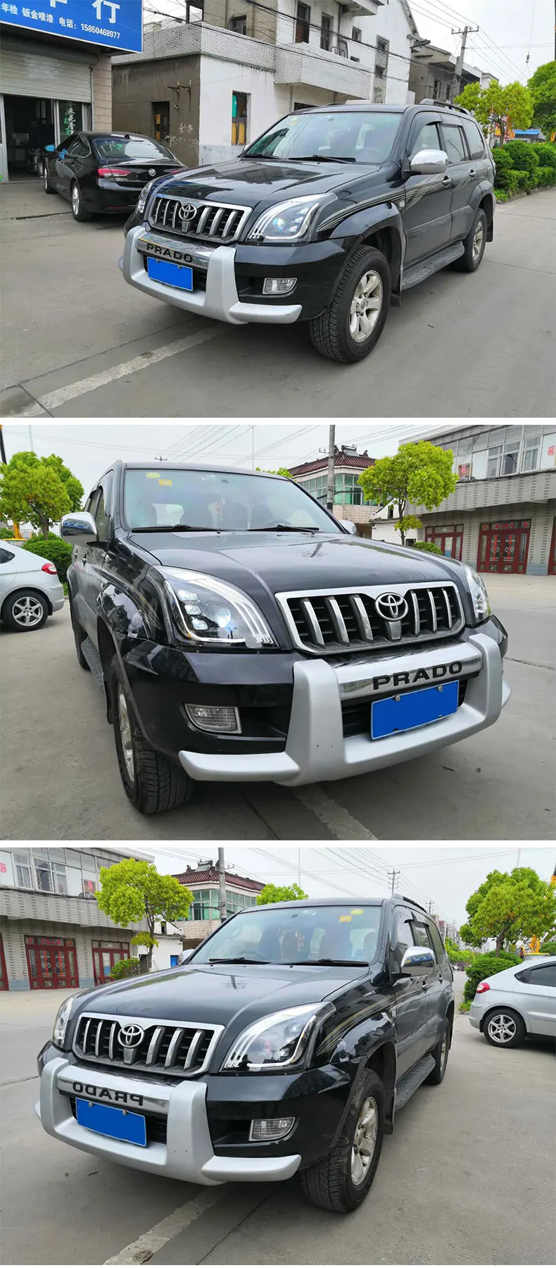 Автомобильный Стильный чехол для Toyota Prado фары 2003-2009 светодиодный фонарь DRL Hid головной фонарь Ангел глаз биксеноновый луч аксессуары