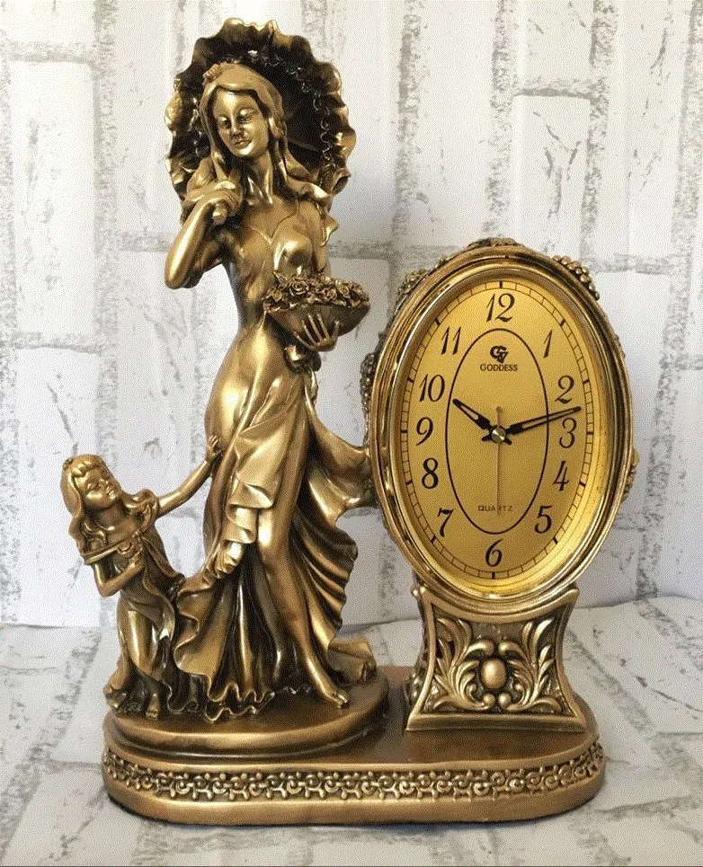 Европейские бесшумные часы большие настольные мастерства креативные