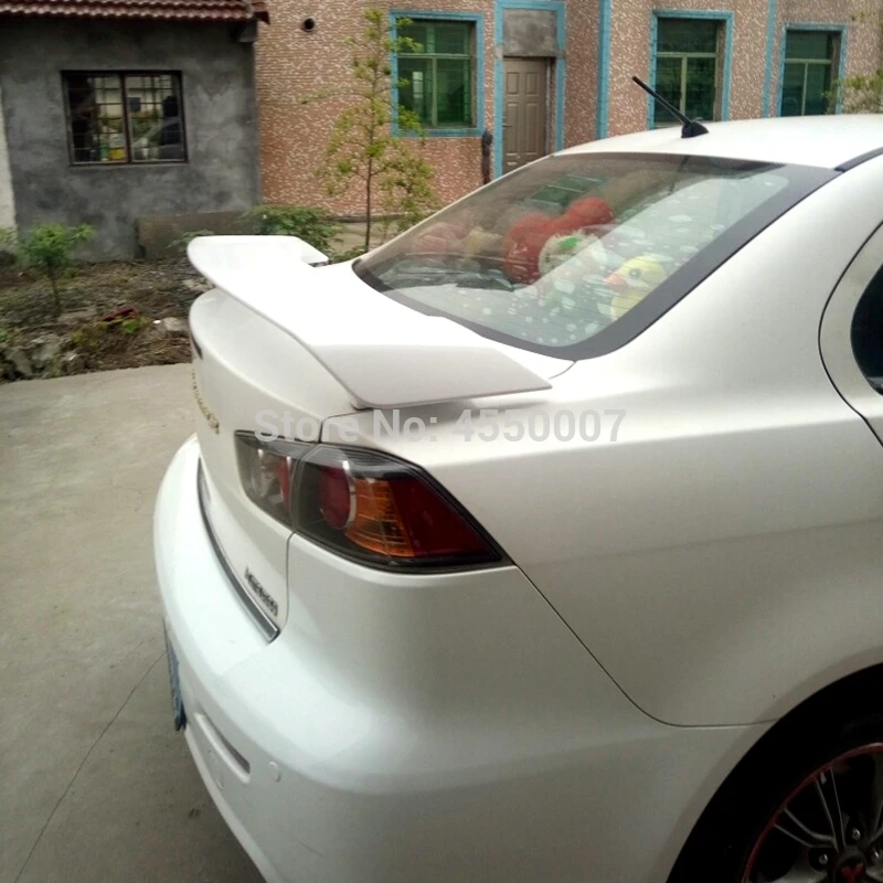 Для Защитные чехлы для сидений, сшитые специально для Mitsubishi Lancer EX спойлер 2010 2011 2012 2013 ABS Материал Неокрашенный Грунтовка Цвет автомобиля задний багажник спойлер
