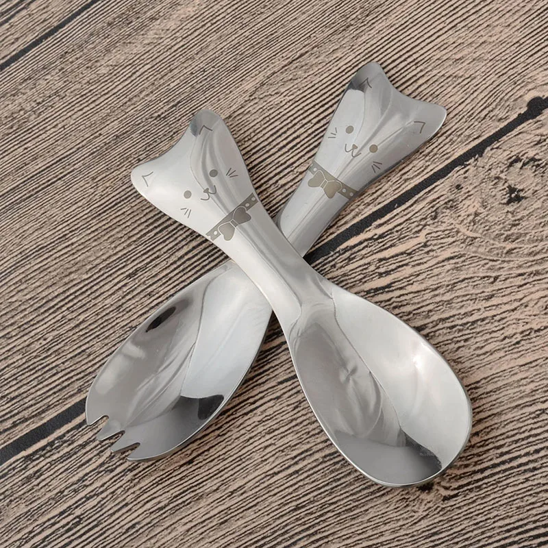 Забавная Милая ложка OBR из нержавеющей стали вилка десертные ложки для