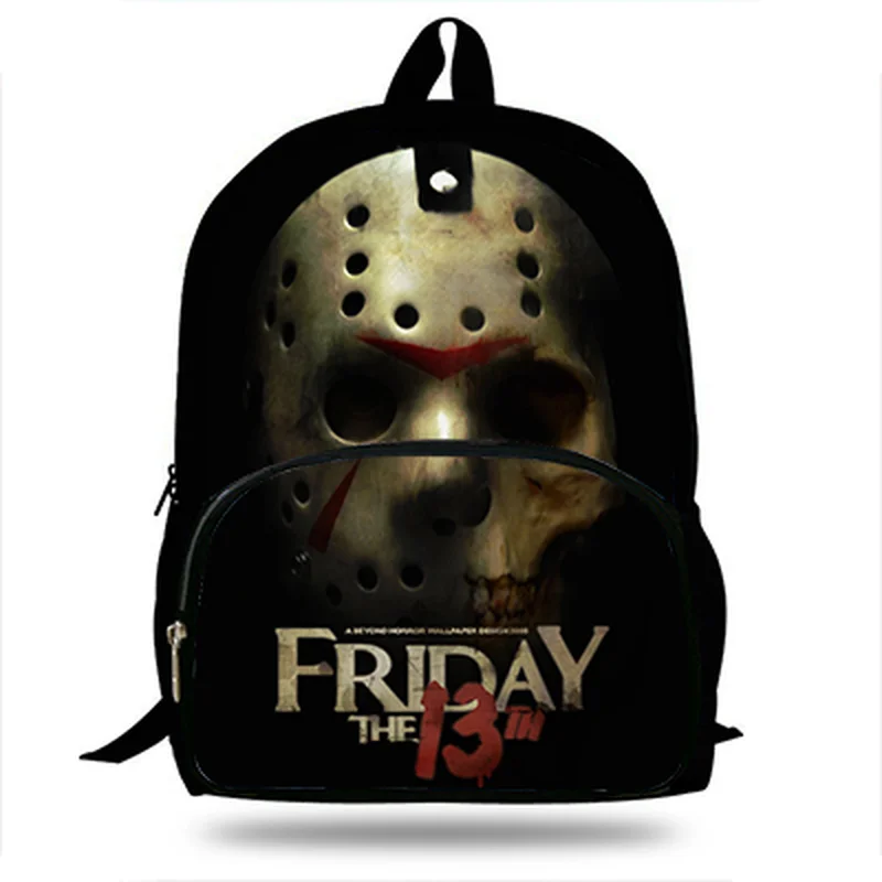 Bagback Jason Vorhees пятничная 13-я маска принт детские школьные ранцы для подростков