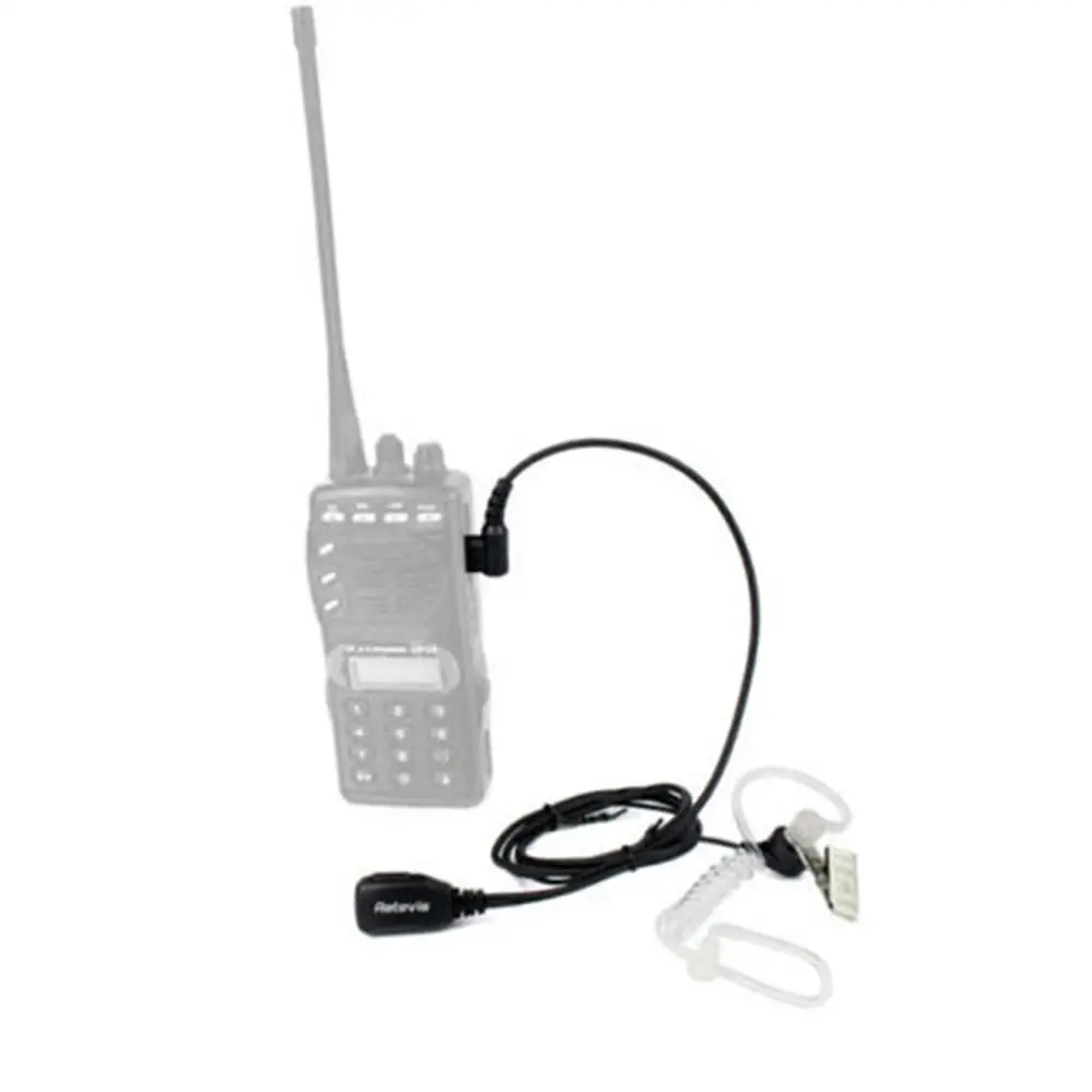 Радио Walkie наушники Air Acoustic Tube наушник 2 Pin PTT прозрачная гарнитура для Kenwood HYT BAOFENG UV