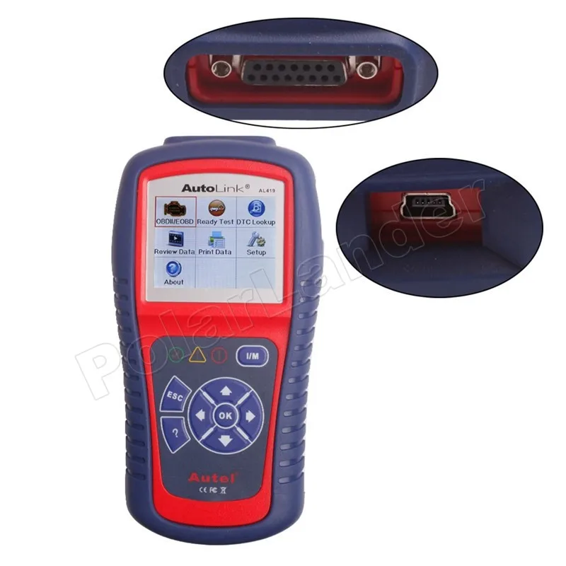 Autel AutoLink AL419 OBD II бесплатная доставка считыватель кодов диагностический