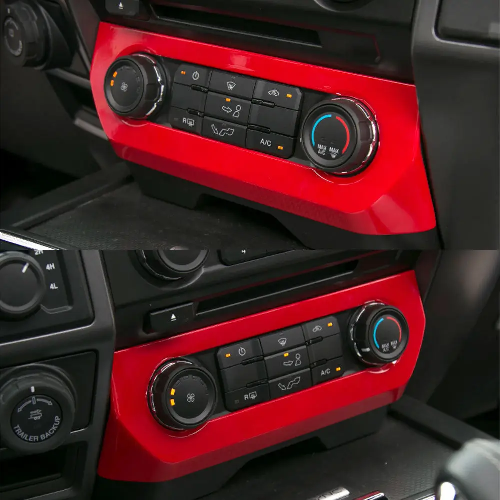 4 Цвета ABS Автомобильная центральная консоль Кнопка кондиционера панель Крышка