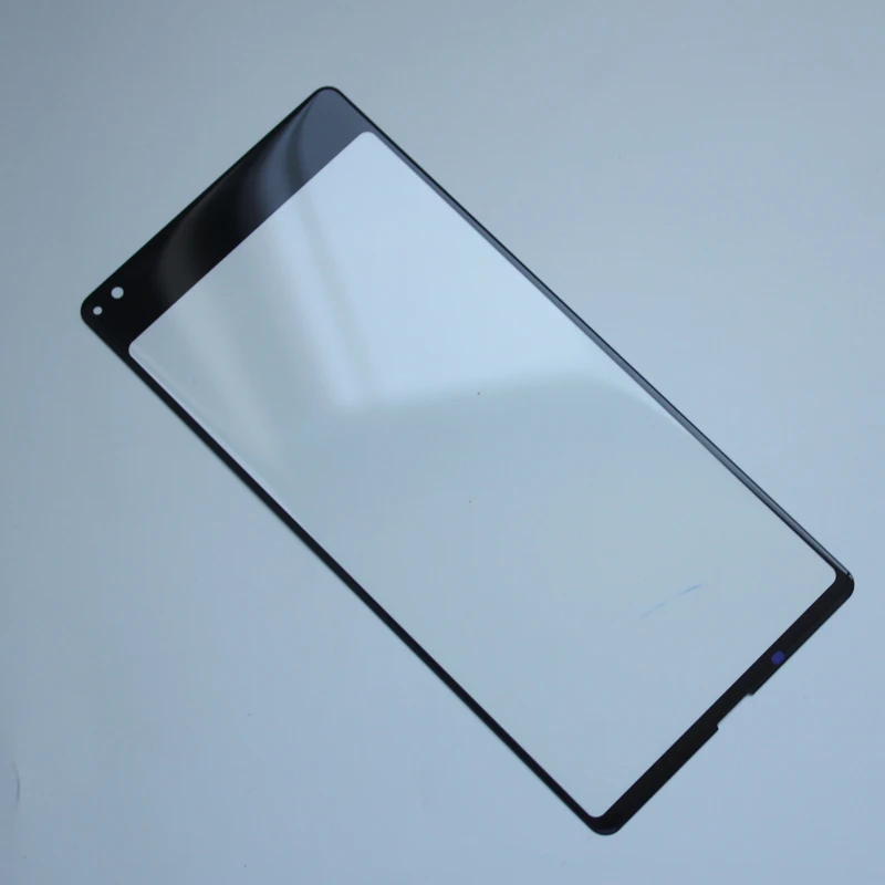 Черный OUKITEL MIX 2 Передняя стеклянная линза для экрана Оригинальная передняя линза для сенсорного экрана внешняя линза для OUKITEL MIX 2+ Инструменты+ клей - Цвет: Черный