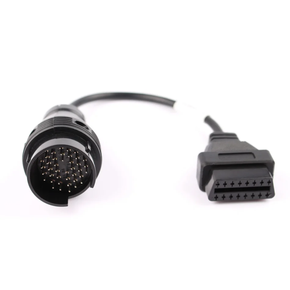 38pin кабель для б/у OBD1 к obd2 16pin диагностический интерфейс Iveco 38 pin OBDII Бесплатная