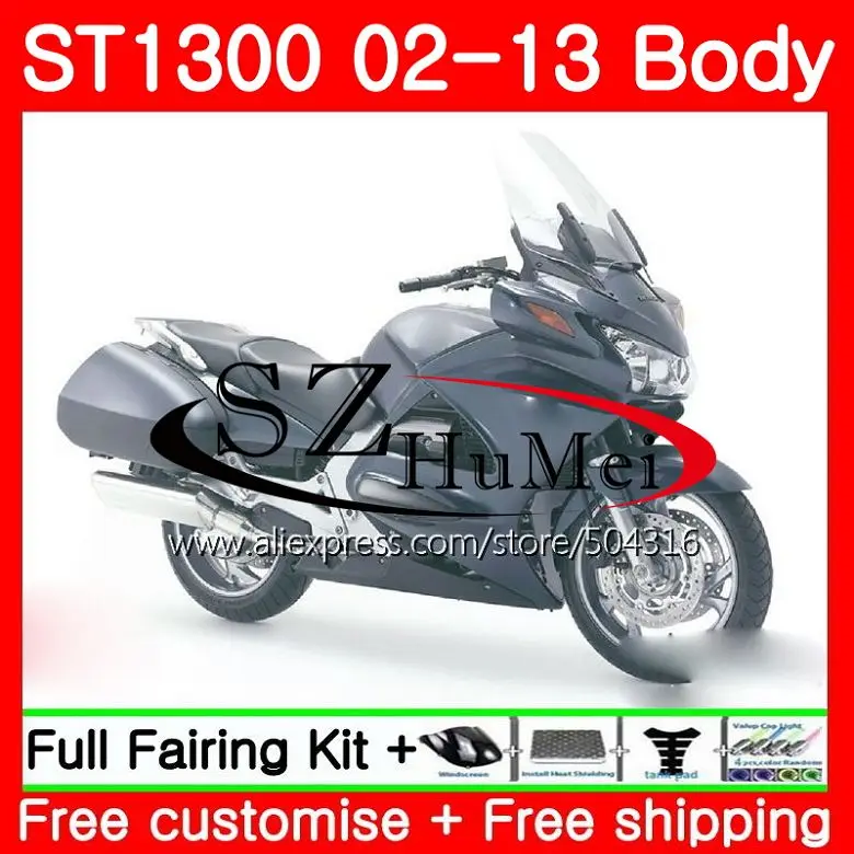 Обтекатель плоский blk для HONDA STX1300 ST1300 Pan European 02 03 04 05 06 111SH2 ST 1300 2000 2001 2002 2003 2004 2005