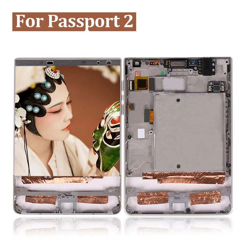 Для BlackBerry Passport 2 Silver Edition ЖК-экран сенсорный дигитайзер сборка с рамкой паспорт