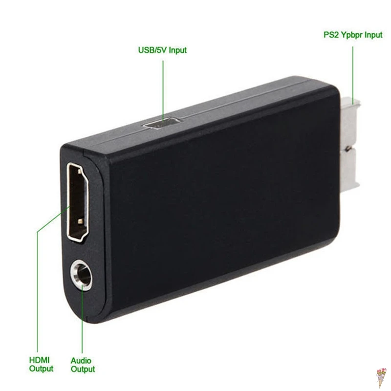 for PS2 To -compatible Cable Converter Adapter Audio Output For 1080P HDTV Monitor | Компьютеры и офис