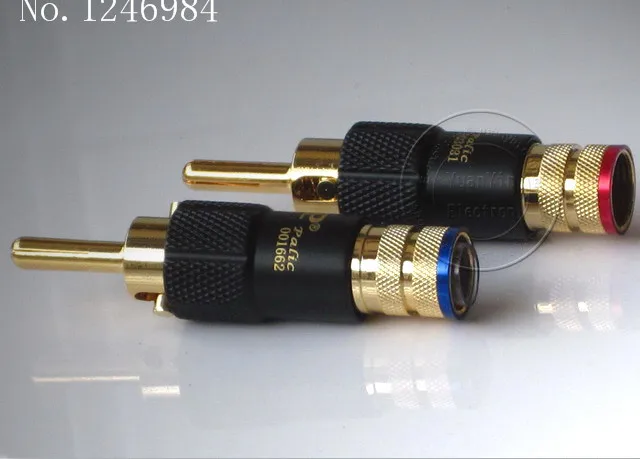[SA]PAILICCS original Budweiser PS-109 gold-plated banana plugs PS109 Broadway lockable speaker cord--10pcs/lot |