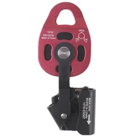 rock climbing equipment 25kn workload rescue speed pulley heavy duty rescue single swivel rope pulley block equipment