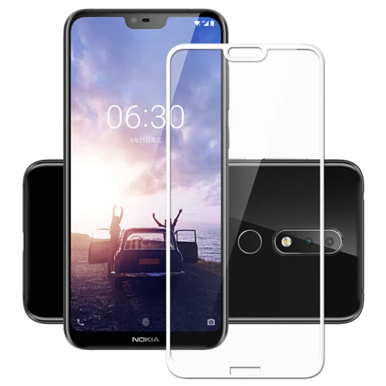 3D полное покрытие 9H закаленное стекло для Nokia 7 X7 PLUS Защитное экрана|Защитные