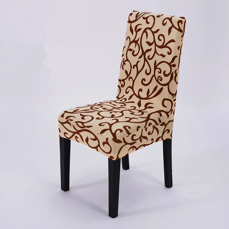 

4 шт./компл. модный противообрастающий тканевый чехол для стула отеля спандекс стрейч для столовой/офисного стула протектор чехол для декор...