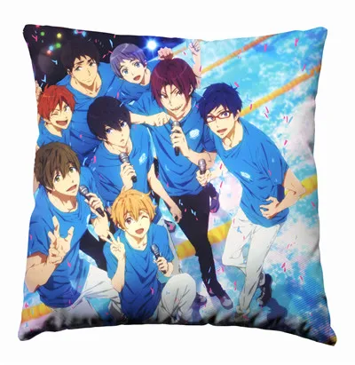 Аниме Манга бесплатно! IWatobi swim Club 40x40 см, наволочка, чехол для подушки, постельные принадлежности, чехол для подушки - Цвет: Светло-желтый