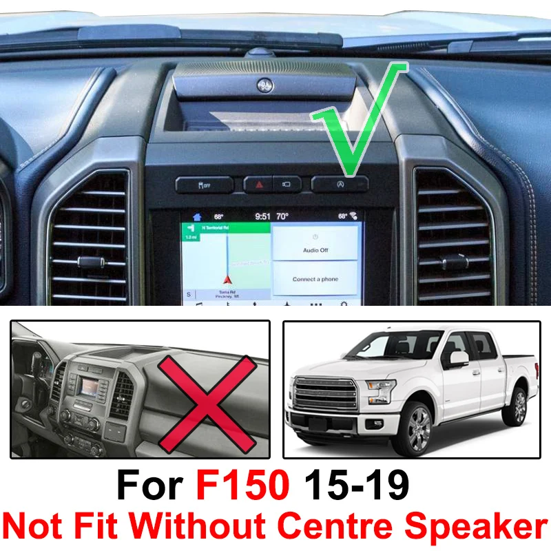 Чехол Xukey для приборной панели Ford F150 коврик с солнцезащитным покрытием F 150 2015 2016