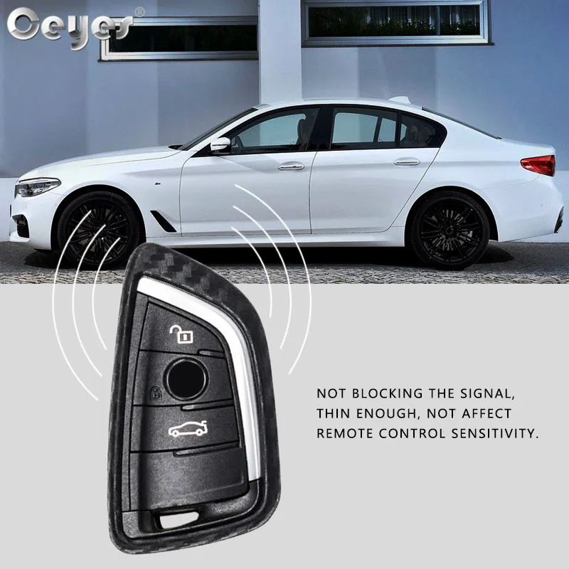 Чехол для автомобильного ключа из углеродного волокна BMW X5 F15 X6 F16 G30 7 Series G11 X1 F48 F39 |