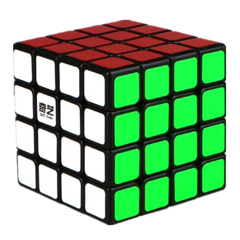 Новинка 2017 года QiYi юаней S Professional 4x4x4 4x4 твист Magic Cube 6 цветов Stickerless головоломки