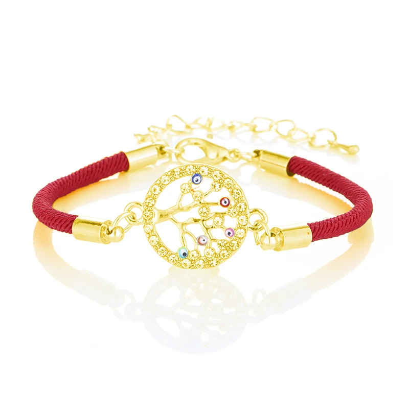 Классический браслет с подвеской в виде дерева жизни ангела Листьев сердца