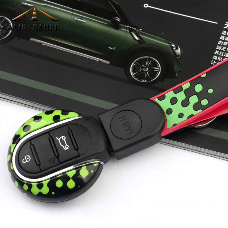 Для Mini Cooper Clubman F54 F55 F56 аксессуары Юнион Джек ABS автомобилей удаленный ключевой чехол для ключа случае ключница цепи брелок автомобиль-Стайлинг