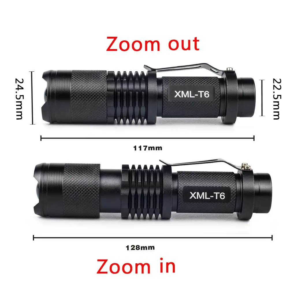 UniqueFire XML T6 Led 1200 люмен Мини тактическая ручсветильник вспышка s портативные фонари