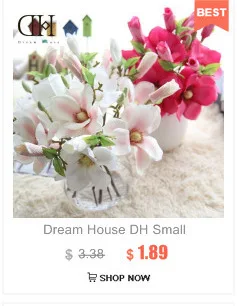 Dream House DH искусственные шелковые цветы гвоздики невесты Свадебный букет матери подарок на день Настольный горшок украшения сада