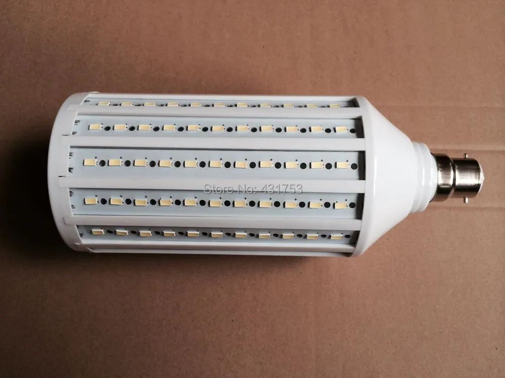 1 шт. * B22 55 Вт 5730 SMD 176 светодиодные энергосберегающие лампы белого/теплого белого