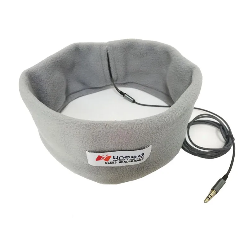 Мягкая Шерстяная Анти-шум Спать Наушников Запуск Спорт Наушники 9 Цвета Черный
