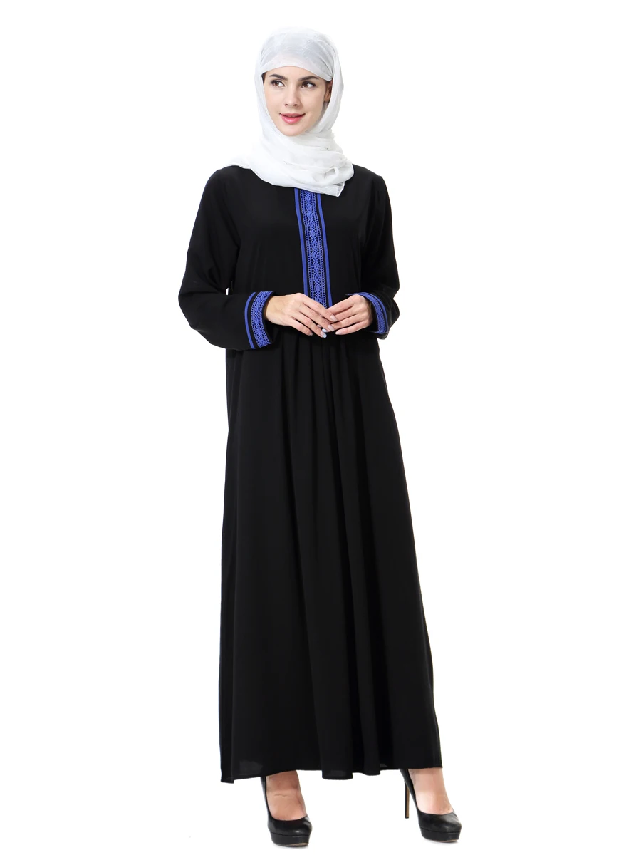 Muslim abaya hijab dress Middle East clothing Arabic Robe for women Arabe Femme Long Sleeve Dress Turkey | Тематическая одежда и