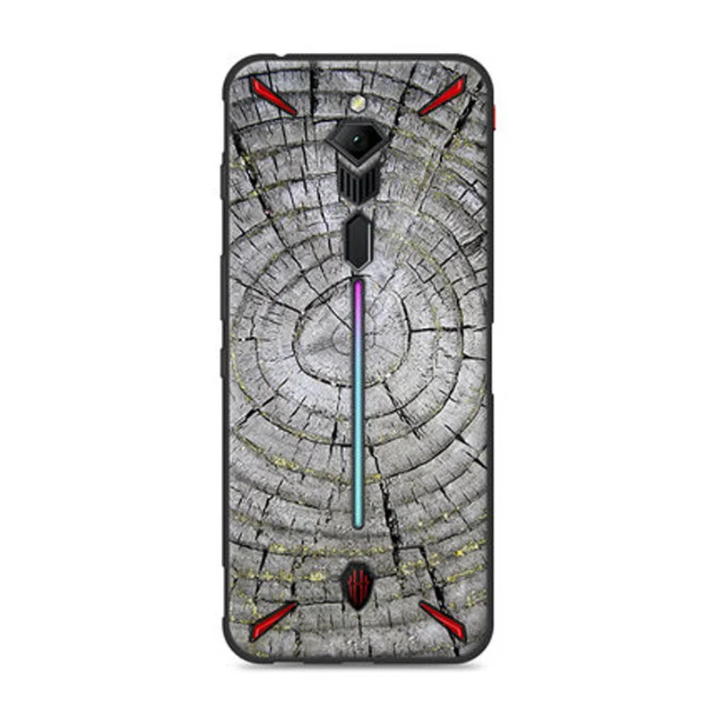 Чехол с принтом под дерево и камень для Nubia Red magic 3, Мягкая силиконовая задняя накладка из ТПУ, чехол для Nubia Redmagic 3, чехол для телефона s shell coque