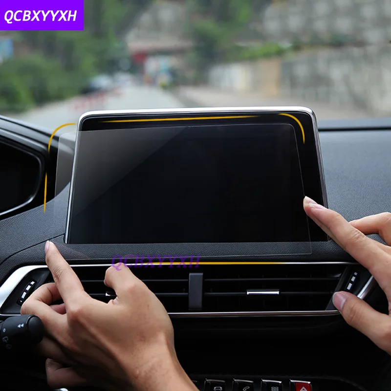 Автомобильный Стайлинг 7 дюймов gps навигационный экран Стеклянная Защитная пленка-стикер для peugeot 307 авто аксессуары управление ЖК-экраном