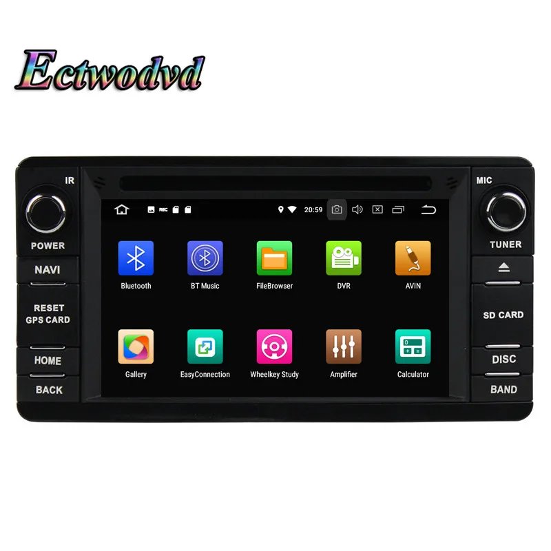Ectwodvd Восьмиядерный 4G Android 8 0/четырехъядерный 7 1 Автомобильная dvd навигационная