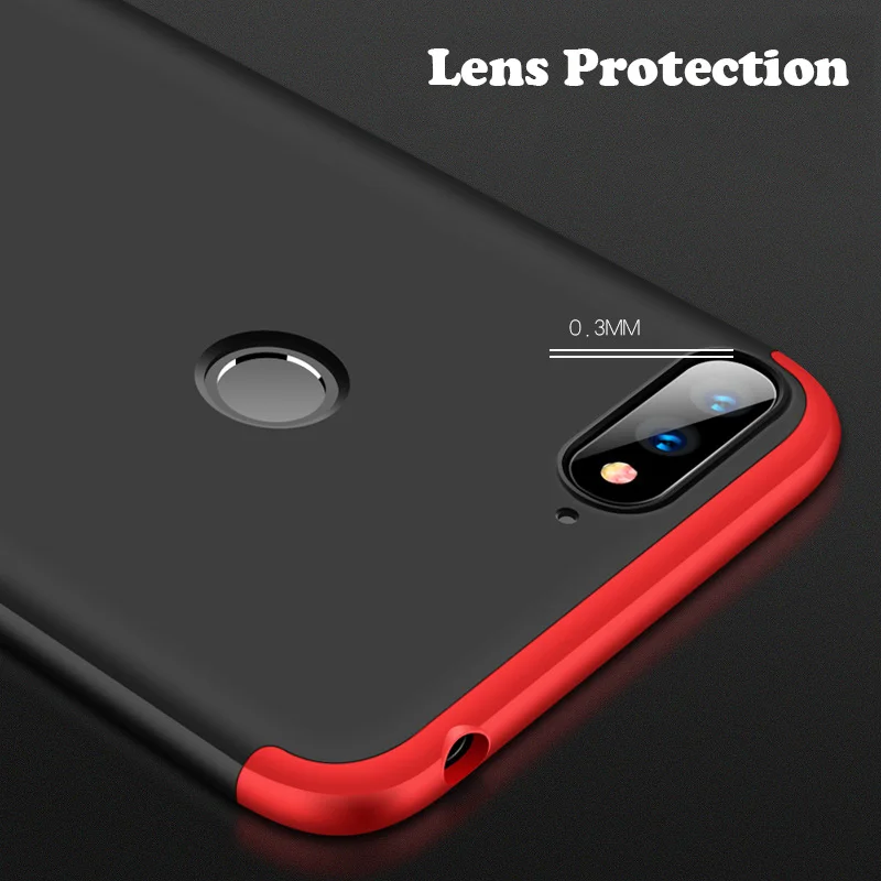 Оригинальный чехол GKK для Huawei Y6 Y7 Prime Honor 7A 7C Pro Nova 2 Lite 8X Max 8C 360 полная защита Жесткий