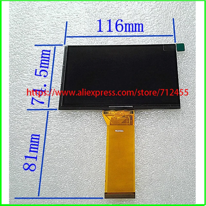5 0 дюймов HD TFT ЖК дисплей Экран RG050A DIY проектор 800*480 116 мм * 74 мм|ЖК-экраны и панели